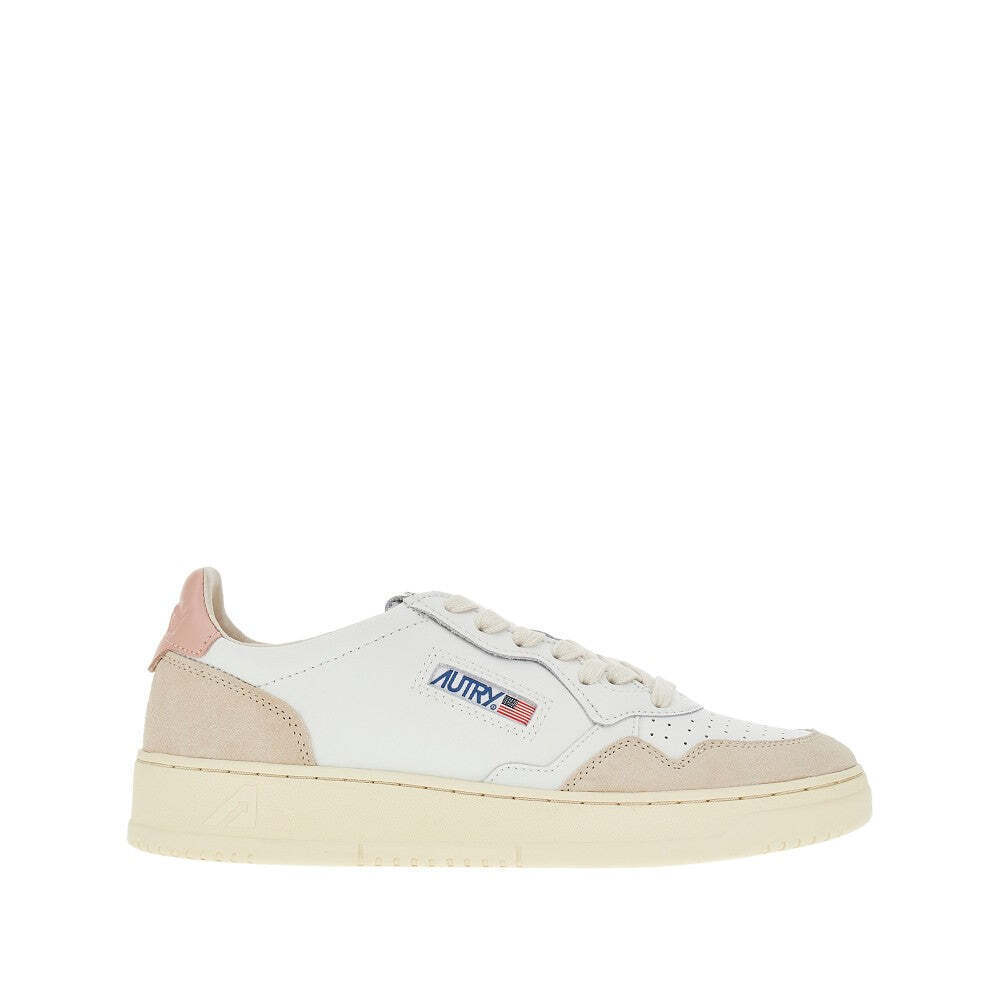 Autry Suede And Leather Medalist Low Sneakers